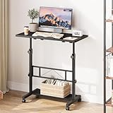 Dripex 80x40cm Stehpult, Schreibtisch höhenverstellbar 65-98cm, Mobiler...