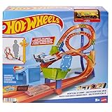 Hot Wheels - Trackset mit 1 Fahrzeug, Rennstrecke mit 8er-Kurve für Stunt- und...
