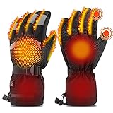 Qdreclod Beheizbare Handschuhe für Herren Damen Beheizte Ski Handschuhe mit...
