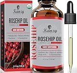 Kanzy Hagebuttenöl Bio Kaltgepresst 100% Rein 120ml Rosehip Oil Wildrosenöl...