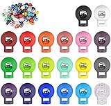 Bohoman 80 Stücke Kordelklemme, 8mm Bunt Kordelstopper Kabelstopper...