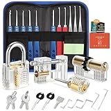 Diyife Dietrich Set, 33 Teiliges Lockpicking Set, Doppelzylinder, 4 Transparente...