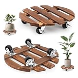 NVIYAM 2 Stück Pflanzenroller, 30cm Rund Rollbrett Pflanzen, Pflanzenroller...