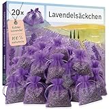 Lavendel Duftsäckchen Kleiderschrank: 20x Echter Lavendel getrocknet – Das...