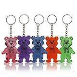 EDUPLAY 6er Reflektorbär Schlüsselanhänger - Bär 7 cm Reflektor -...