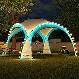 Swing & Harmonie LED Event Pavillon 3,6 x 3,6m DomeShelter Garten Pavillion...