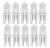 ShuoHui 10 Stück HaloPin Halogen Sockel G9 Sockel Dimmbar 18 Watt Ersatz für...