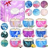 Duftkerzen Geschenke für Frauen, 9 x 2,5 oz Kleine Weihnachtsgeschenke, 180...