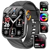 2024 New Smartwatch EKG+HRV/Harnsäure/BMI Herren Damen 1,97' AMOLED...