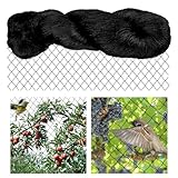 Lotvic Vogelschutznetz 7,5m x 15m, Vogelnetz Schwarz, Netz für Hühnergehege,...