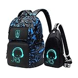 Asge Rucksack Jungen Schulrucksack Mädchen Teenager Jugendliche Coole Schule...