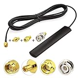 Eightwood 4G LTE Antenne GSM Antenne 3dBi SMA Stecker Glashalterung + 3 Adapter...