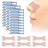 MXTIMWAN 120 Stück Nasenpflaster Schnarchen, Nasenpflaster Gegen Schnarchen,...