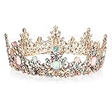 Barock-Krone, Teklemon Tiara Kristallkrone, Queen Tiara Krone, Damen Gothic...