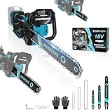 Akku Kettensäge kompatibel mit Makita 18V, 3 IN1 1000W 6 Zoll 8 Zoll 12 Zoll...