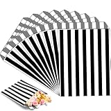 MOMAHUA 100 Stück Schwarz Mini Papiertüten Candy Bar Naschitüten, Klein Kraft...