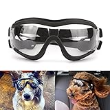 NAMSAN Sonnenbrillen für Hunde Einstellbar Hundebrille Wasserdicht Winddicht...