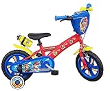 Vélo ATLAS Jungen 12 Zoll Paw Patrol Fahrrad mit 1 Bremse, rot, 12''