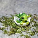 LzYogL Neugeborener Drache Im Ei, 3D Gedrucktes Drachenei, Mini Drachenfigur,...