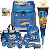 Scooli Schulranzen 1.Klasse Jungen Hot Wheels Auto EasyFit Set 12tlg. mit...