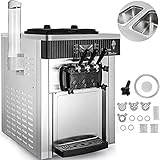 VEVOR Speiseeisbereiter Weiß Eismaschine Desktop Maschine Ice Cream maker 220V...