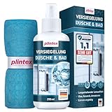 PLINTEX® [250ml] Duschglasversiegelung für Dusche & Bad | Lotuseffekt |...