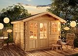 Alpholz Gartenhaus Palermo Gartenhaus aus Holz, Holzhaus mit 28 mm Wandstärke,...