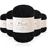 Maxee 250g(50gx5) Handstrickgarn Multicolor, Acryl Garn zum Stricken, Weicher...