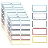 120 Stück Etiketten Selbstklebend Schule, Buchetiketten Schule, Schuletiketten...