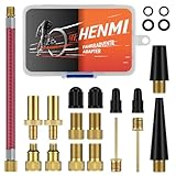 HENMI Fahrradventil Adapter Set, Alle Ventiladapter Fahrrad, Autoventil Adapter...