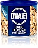 MAX JUMBO ERDNÜSSE - geröstet & ungesalzen (6er Karton)