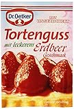 Dr. Oetker Tortenguss Erdbeer, 3 x 12,5 g, festigender Guss mit...