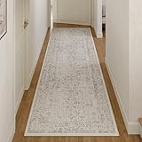 HUGEAR Grau Läufer Teppich 60x180 cm Indoor Vintage Bereich Teppich Flur Küche...