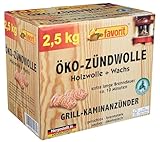 Favorit Öko - Zündwolle 2,5 kg in wiederverschließbarer Faltschachtel aus...