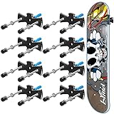 YEZRO Skateboard-Wandhalterung – 8 Packungen Metall-Skateboard-Wandhalterung...