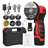 Mulcort Kabelloser Winkelschleifer, elektrisches Schleifwerkzeug, 7000 U/min,...