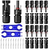 10 Paar Solarstecker Set inkl. 2 Werkzeuge – Solarpanel Stecker...
