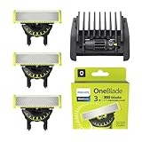 Philips OneBlade 360 Klingen - 3x 360-Ersatzklingen, 1x einstellbarer...
