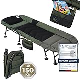 Q-Tac Karpfenliege [Stabil, Bequem & Leicht zu Reinigen] - Angelliege mit...