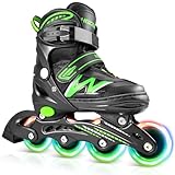 Hozzen Inline Skates Kinder, Verstellbar Inliner für Kinder, Inliner für...