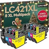 Supply Guy LC421XL Druckerpatronen kompatibel mit Brother LC421 LC421VAL...