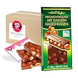 Schokolade Ganze Nuss10erPack (10 x 100g) von Pere's Candy Box mit Geschenk...