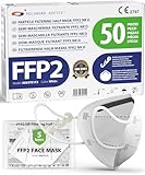 ADESTE – 50x FFP2 Maske, Hygienische 5-lagige Staubschutzmaske,...