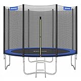 SONGMICS Trampolin Ø 305 cm, Gartentrampolin für Kinder mit Sicherheitsnetz,...