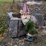 FIYSON 15cm Gartenzwerg Ornament lustiger pinkelnder Gnom Frecher Gartenzwerg...