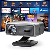 Smart Beamer 4K[Netflix Official & 3D Dolby Audio] VISSPL 28000 Lumen...