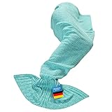 Feluna® Meerjungfrau Kuscheldecke Wolldecke Flossen-Decke Wohndecke Tagesdecke...
