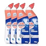 Sagrotan WC-Reiniger Ozeanfrische – 2in1 Reinigungsmittel mit Antischmutzfilm...
