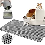 Katzenklo Matte 60x40CM, Katzenstreu Matte Wasserdichte Doppelte Schichte,...