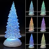 Tronje LED Christbaum 27cm Weihnachtsbaum mit Timer USB Tannenbaum beleuchteter...